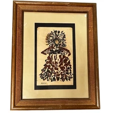 Molla Archer Moss Mixed Media Painting Art Carmel California Dancer 19" X 15"