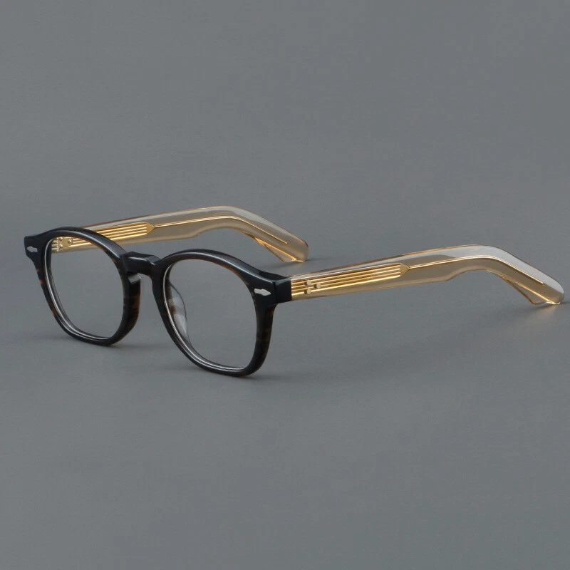 Retro Square Acetate Thick Eyeglasses Hand Made Glasses Frames Men Women Vintage