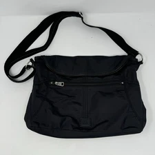 The Sak Flap Fold-Over Crossbody Shoulder Bag Purse Black