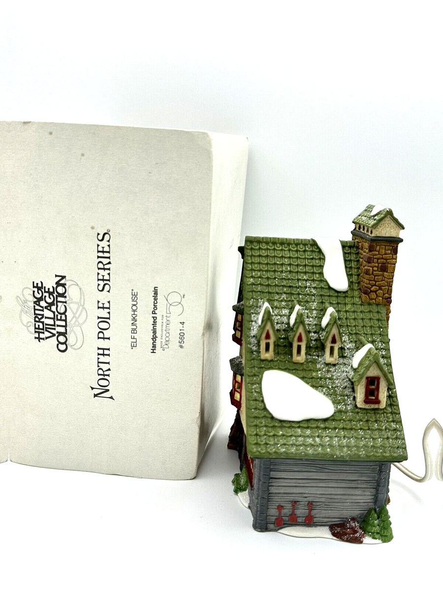Department 56 Elf Bunkhouse 5601-4 North Pole Series Heritage