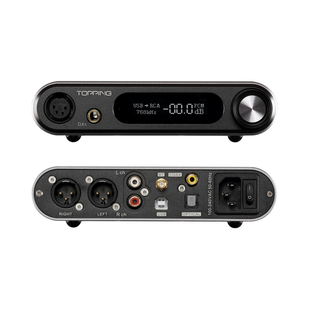 TOPPING DX5 MQA Full Decode Bluetooth ES9068AS*2 Chip DAC 