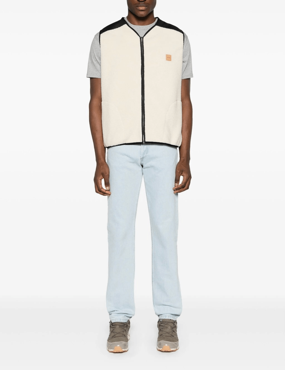 Petit New Standard Mid-Rise Straight-Leg Jeans Light Wash