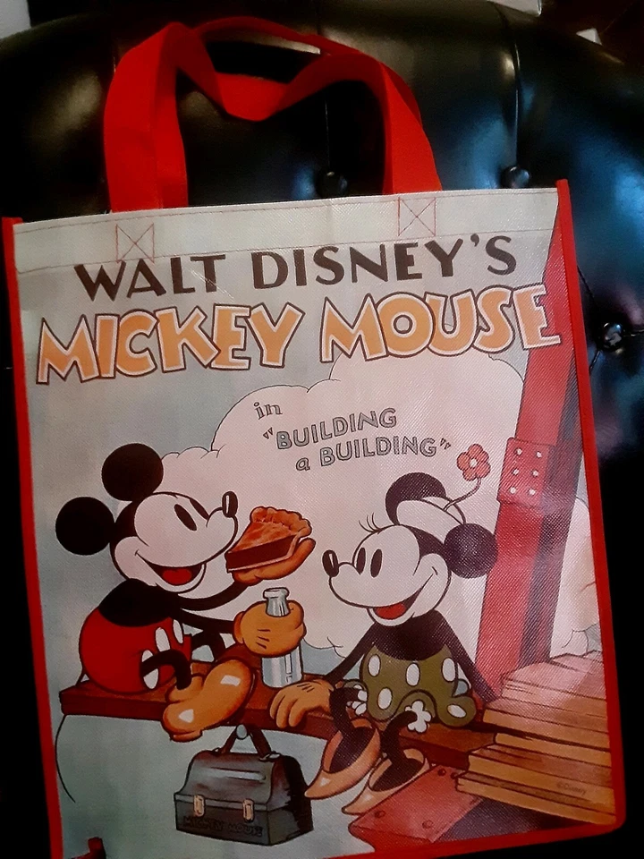 Disney Mickey Mouse Reutilizable Bolsa de Compras de Comestibles Bolso de Mano Golosina Ecológica Nuevo Foto 2 de 4