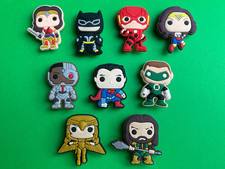 DC Heroe Inspired Shoe Charms For Crocs Bracelet Wristband Gift Justice League