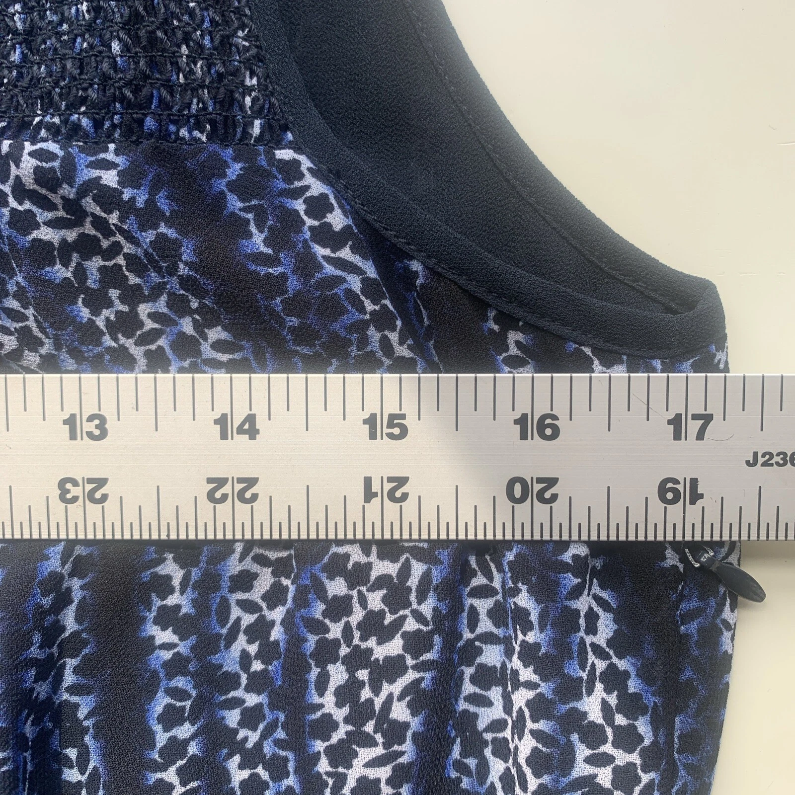 Mini abito da donna Michael by Michael Kors 4 blu senza maniche chiffon soffocato