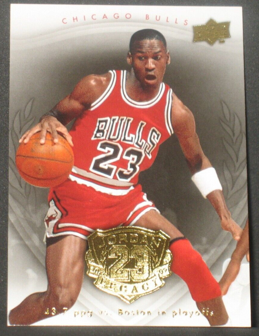 Michael Jordan 2009-10 Upper Deck Legacy Collection Gold #11 1986 43.7PPG vs BOS