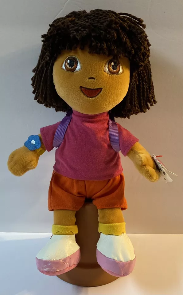 Muñeca de peluche Y2K 2006 Dora la Exploradora TY BEANIE BUDDY 12" retirada con etiquetas de colección Foto 2 de 4