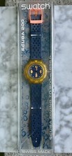 SWATCH SCUBA DIVING 200 DEEP BLUE SDK100 AG 1993 VINTAGE