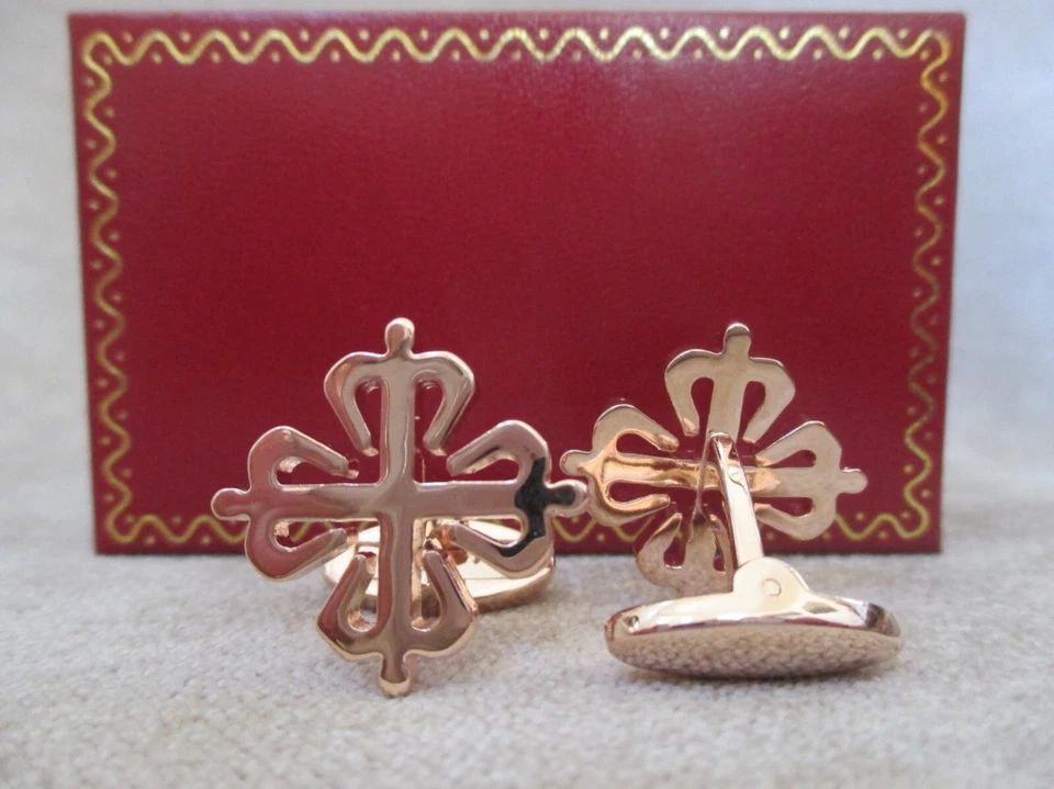 NUEVO Gemelos promocionales Patek Philippe Concesionario en Oro Rosa con Caja de Regalo Foto 4 de 4