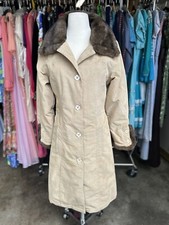 ❄️new Nils Coat Jacket Taupe Faux Fur Corduroy 1970s Style Nwot $450 M/l