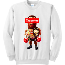 NEW Art Society THUPREME TOON WHITE Crew Sweater SMALL-4XLARGE MADE IN USA