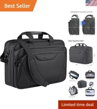 Expandable Laptop Bag for 17.3-Inch Devices - Water-Repellent Design