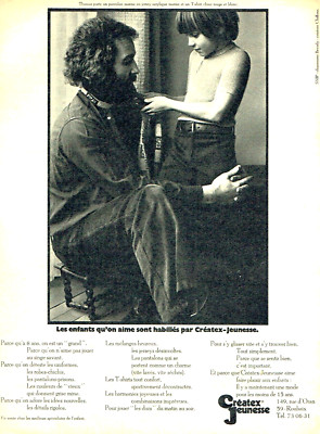 Advertising 0523 1971 Créatex Youth Children's Clothing