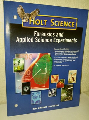 HOLT FORENSICS Science 8th 9th 10th 11th 12th Experiments Homeschool Workbook 