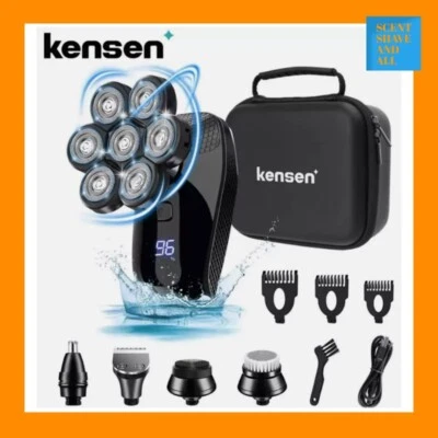 Head Shavers for Men Kensen 5 in 1 Bald Head Shaver Head Electric Razor with Kit