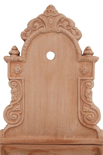 Fontana a muro da parete da appendere in Terracotta 100% Made in Italy Lavorata - Imagen 3 de 8