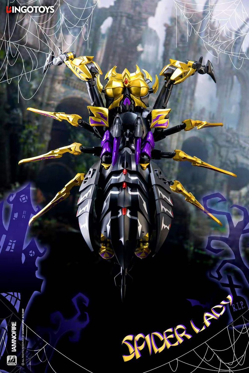 Ready! New BingoToys BT-04 Spider Girl Blackarachnid Transforms