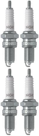 Set 4 NGK Standard Spark Plugs for Yamaha FZ750 1988-1985 Engine 750cc