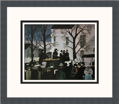 Horace Pippin John Brown Going To His Hanging Custom Framed Print