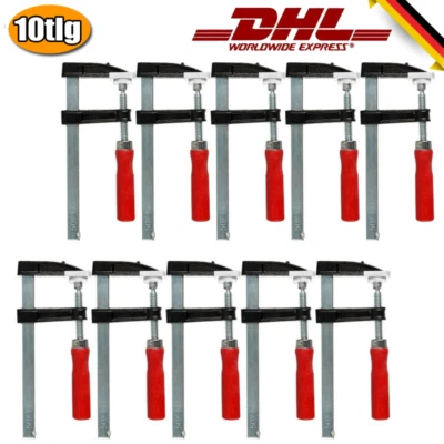 10x Schraubzwingen 150-300mm Leimzwinge Einhand Zwinge Klemmzwinge Schraubstock - Bild 1 von 4