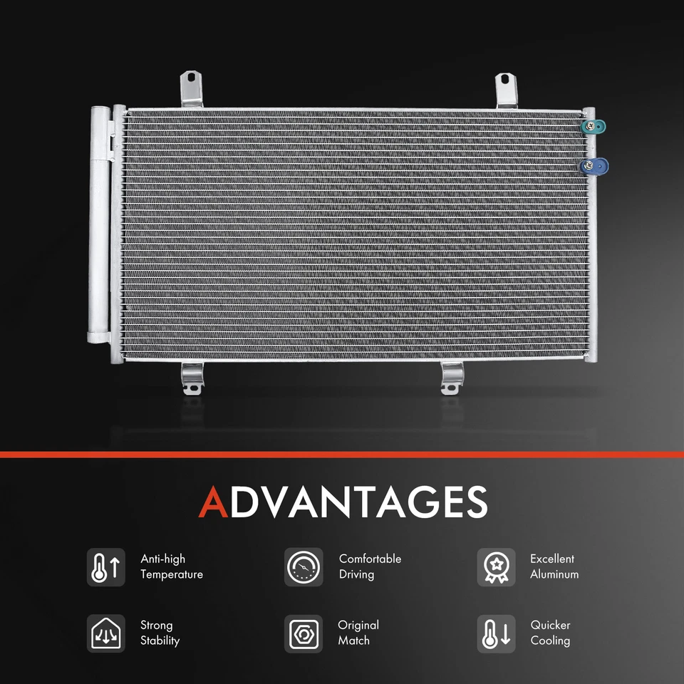 Nuevo kit de refrigeración de radiador y condensador de CA para Toyota Camry 2007-2011 Lexus ES350 Foto 2 de 4