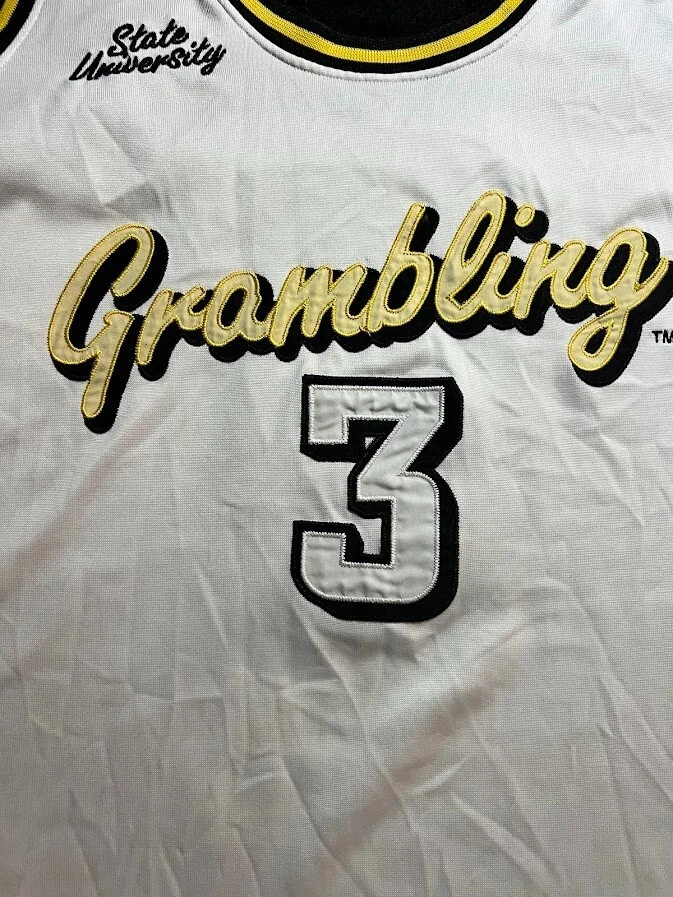 Grambling State Black Colleges Basketball Jersey Mens 3XL White Sleeveless. - Image 2 of 4