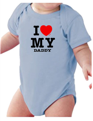 Infant Creeper Bodysuit One Piece T Shirt I Love My Daddy K 443 Ebay