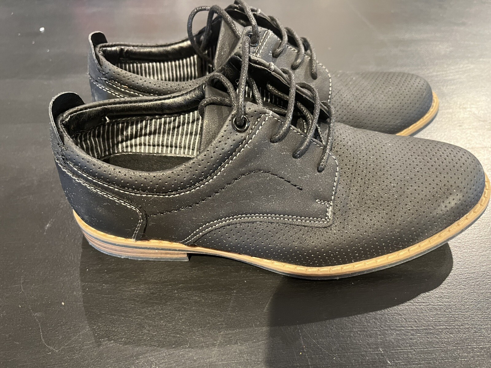 SAOLA Ashford hayes barkley bambino ragazzo scarpa abito formale stringato nero taglia 4