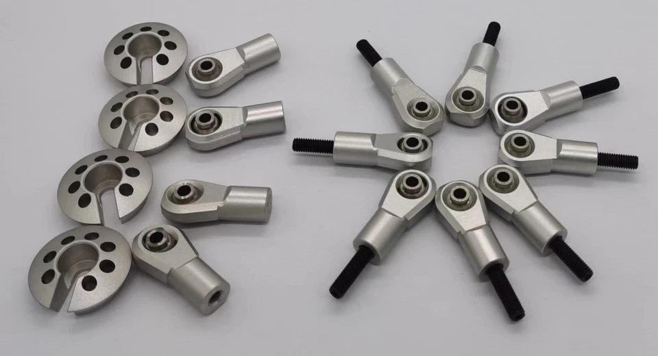 E-VIRATRUE 7075Alu Rod End/Shock Rod End/Spring Cups For Losi Super BAJA REY 1/6 - Image 4 of 4