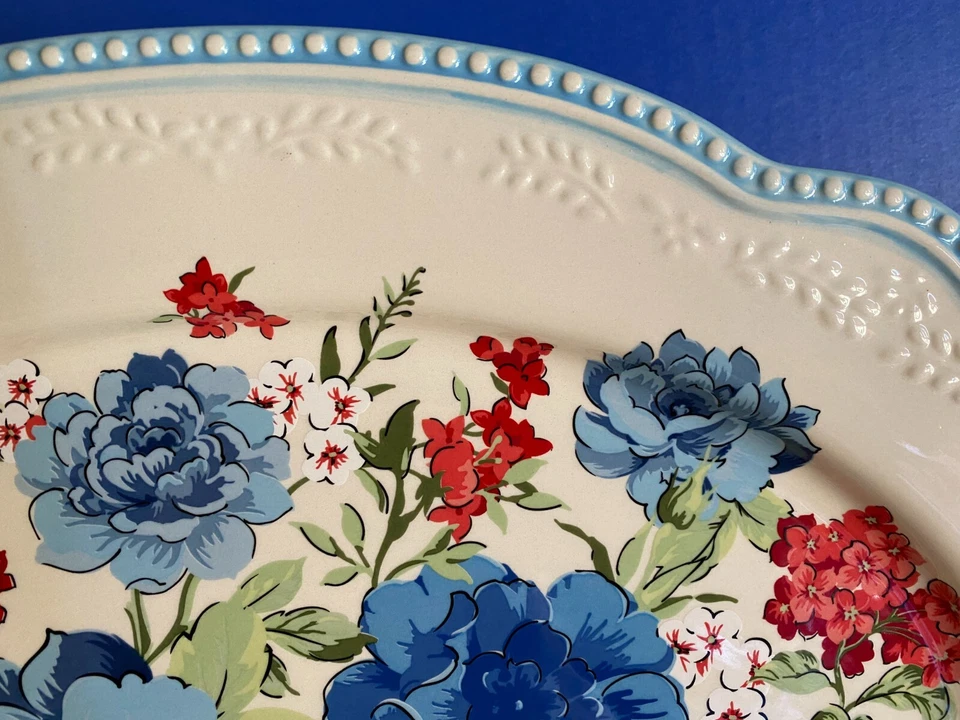 The Pioneer Women Classic Charm 18" Oval Platter NEW  - Image 3 of 4