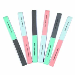 6-Pack 7-in-1 Nail File Buffer Set Manicure Pedicure Polishing Tools Kit Shiner