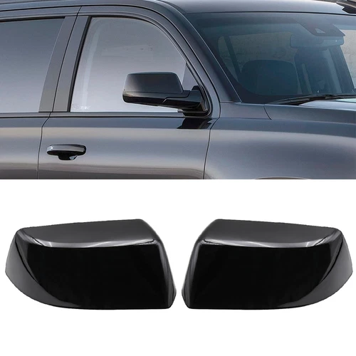 Glossy Black Mirror Covers Cap For 2015-2020 Chevy Tahoe Suburban GMC Yukon XL