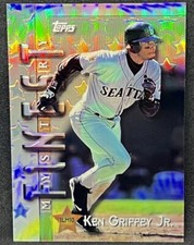 KEN GRIFFEY JR. 1998 Topps INTER-LEAGUE MYSTERY FINEST REFRACTOR PARALLEL ! RARE