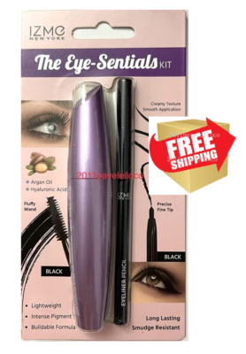 IZME NY The Eye - Sentials KIT ~ BLACK ~ Volumizing Mascara +