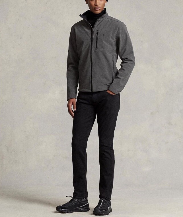 $198 Polo Ralph Lauren Men’s Barrier Windbreaker Jacket Grey Heather Size S image 5