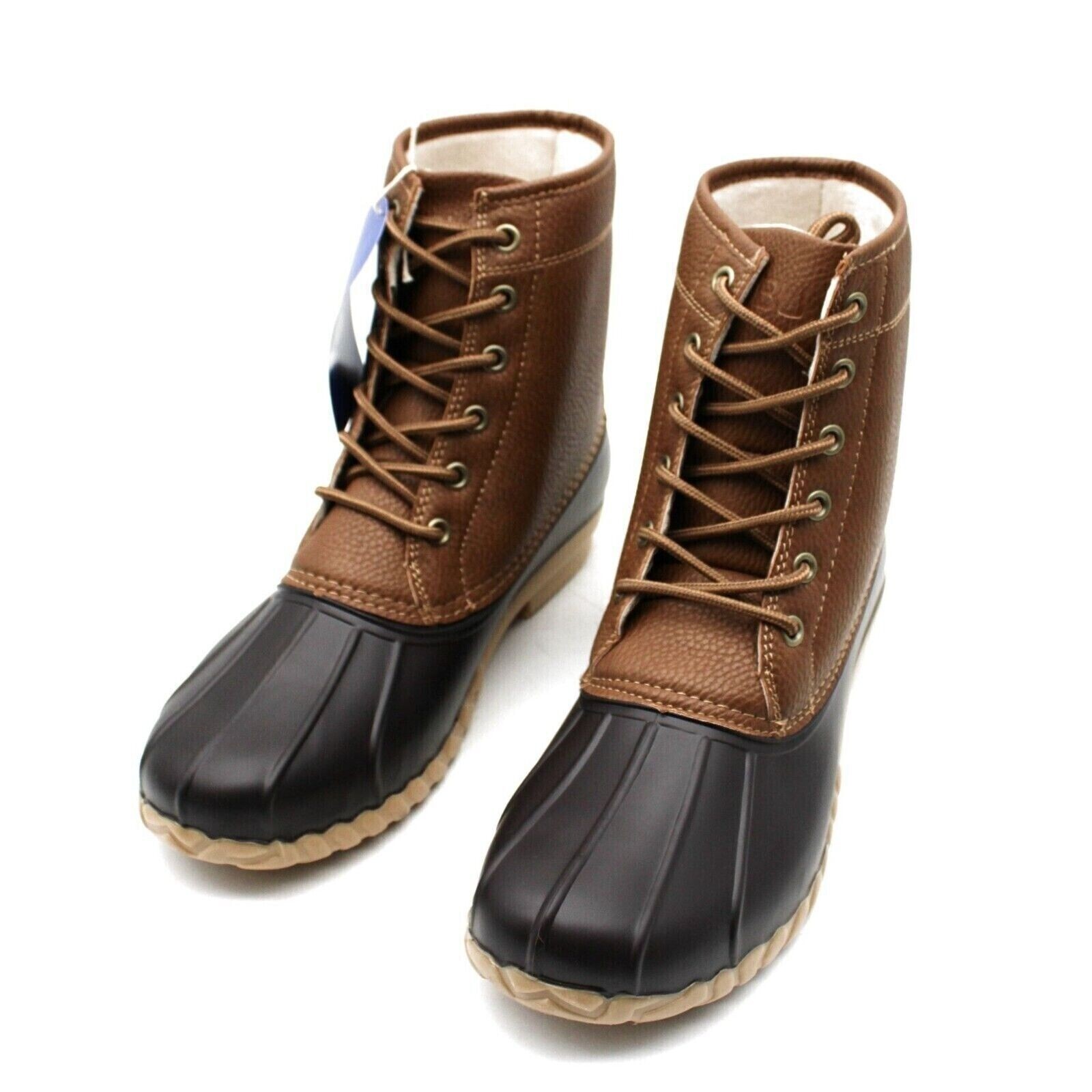 JBU Men's Maine Waterproof Duck Boot Tan / Brown Size 11 lace