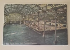 Interior Sutro Baths San Francisco Photo on Wood 10"x 15" Unopened. [BT 1021]