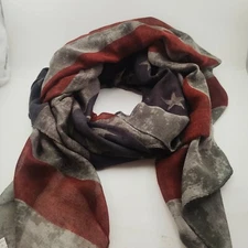 Scarf United States of America Flag Light Weight Seasonal Polyester July 4th