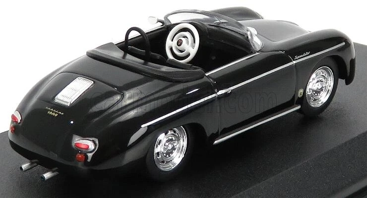 MODELLINO AUTO STATICO GREENLIGHT PORSCHE 356 SPEEDSTER SUPER 1958 NERO 1/43 - Immagine 2 di 4