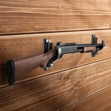 Rifle Gun Rack Wall Mount Hardwood Shotgun Hook Holder Single Gun Display Hanger