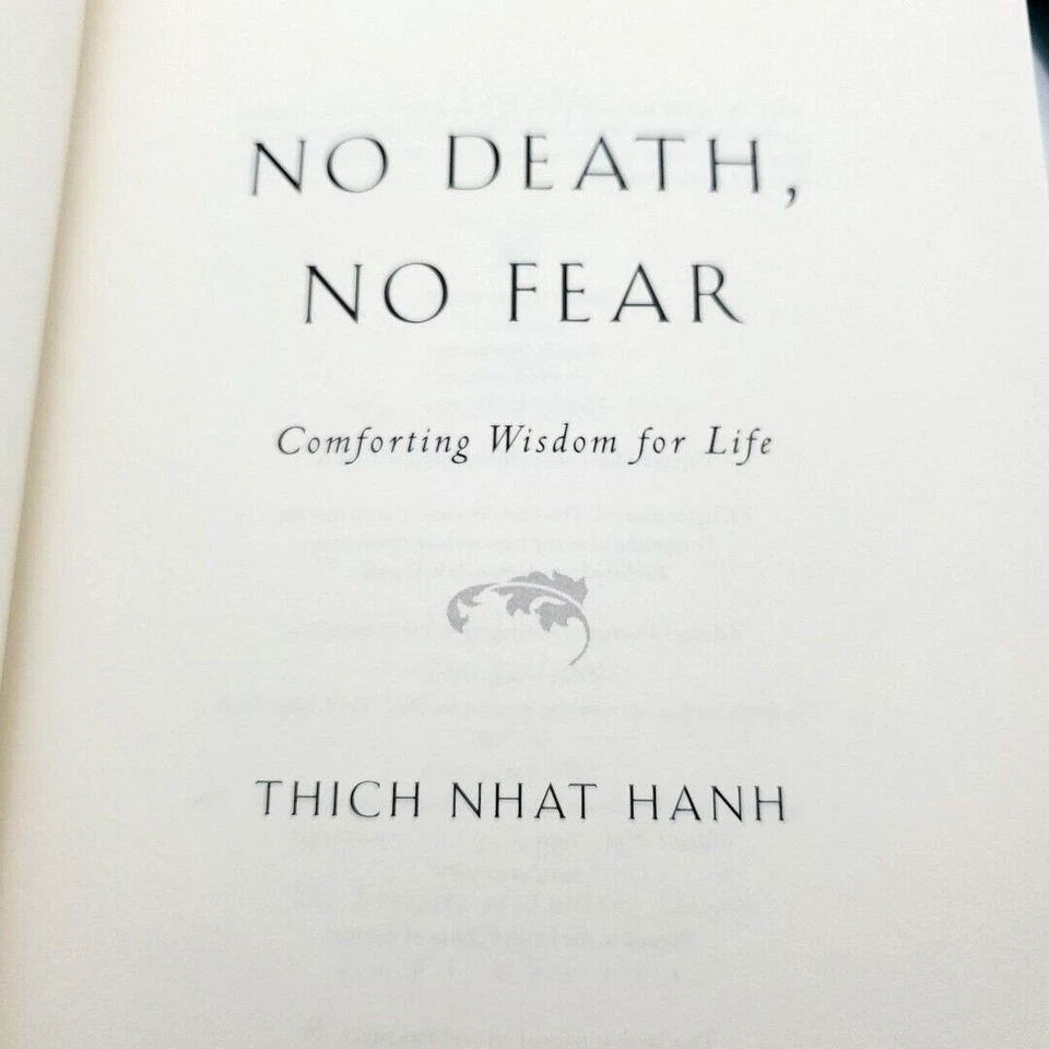 No Death No Fear Thich Nhat Hanh Vintage Buddhism First Edition 2002 w cover - Imagem 3 de 4