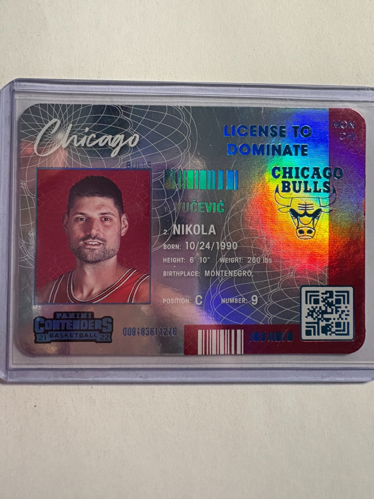 K326,591 - 2021-22 Panini Contenders License to Dominate #13 Nikola Vucevic
