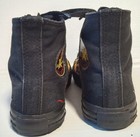 CHUCK TAYLOR BLACK WITH FLAMES HIGH TOP SNEAKERS BOYS 3 US MADE BY CONVERSE — photo 4
