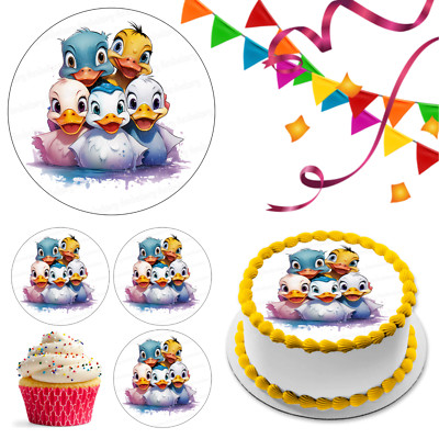 Ente Entlein Tortenaufleger Party Deko essbar Geburtstag Geschenk Feier Cupcake