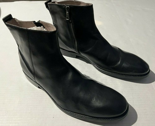 New BANANA REPUBLIC Men Blk Leather 