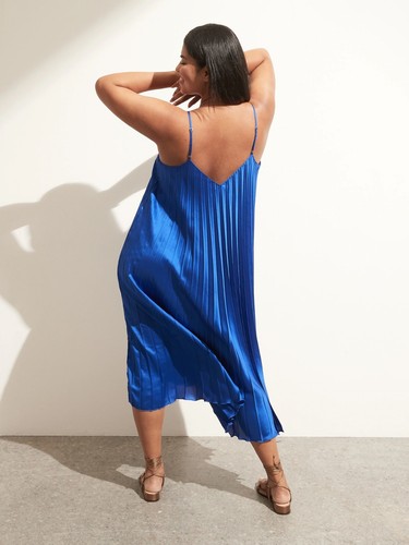 strapless open back dress Drea Pleated Gown River Lily Stream / 2 main image 0