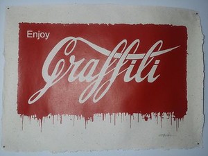 Ernest Zacharevic Enjoy Graffiti Auf Banane Zellstoff Papier Glicee Le 7 Ebay