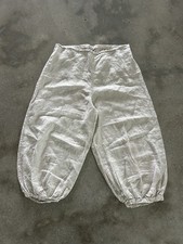 Bryn Walker 100 Linen Campa Balloon Leg Crop Pants Natural Sz XXL