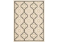 Safavieh Courtyard Outdoor Small Rectangle Rug 2'7" x 5' Beige/Black