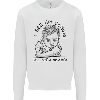 AWDis Kids Sweatshirt Jungen Pullover Crew Neck Ring Spun Baumwolle